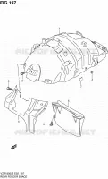 REAR FENDER BRACE for Suzuki INTRUDER 1800 2012