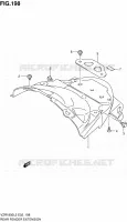 REAR FENDER EXTENSION for Suzuki INTRUDER 1800 2012