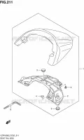 SEAT COWL (VZR1800L2 E19) for Suzuki INTRUDER 1800 2012