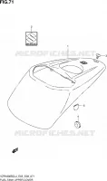 FUEL TANK UPPER COVER for Suzuki BOULEVARD 1800 2014
