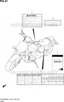 LABEL (VZR1800BZL4 E28) for Suzuki BOULEVARD 1800 2014
