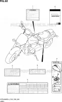 LABEL (VZR1800BZL4 E33) for Suzuki BOULEVARD 1800 2014