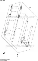 FRONT FORK for Suzuki BOULEVARD 1800 2014