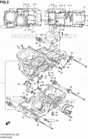 CRACKCASE COVER for Suzuki INTRUDER 1800 2009