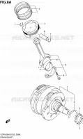 CRANKSHAFT (MODEL L0) for Suzuki INTRUDER 1800 2009