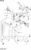 RADIATOR HOSE   EXPANSION TANK for Suzuki INTRUDER 1800 2009