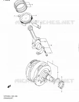 CRANKSHAFT for Suzuki INTRUDER 1800 2011