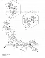 FOOTREST for Suzuki INTRUDER 1800 2011