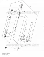 FRONT FORK for Suzuki INTRUDER 1800 2011