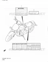 LABEL (VZR1800L1 E19) for Suzuki INTRUDER 1800 2011