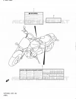 LABEL (VZR1800L1 E24) for Suzuki INTRUDER 1800 2011