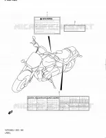 LABEL (VZR1800ZL1 E24) for Suzuki INTRUDER 1800 2011