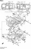 CRACKCASE COVER for Suzuki INTRUDER 1800 2012