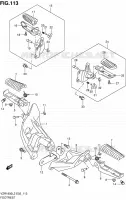 FOOTREST for Suzuki INTRUDER 1800 2012