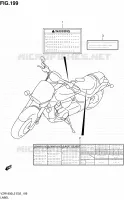 LABEL (VZR1800L2 E02) for Suzuki INTRUDER 1800 2012