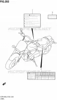 LABEL (VZR1800L2 E51) for Suzuki INTRUDER 1800 2012
