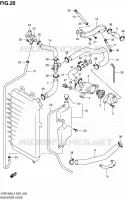 RADIATOR HOSE   EXPANSION TANK for Suzuki INTRUDER 1800 2012