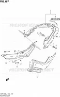 REAR FEDNER (VZR1800L2 E02) for Suzuki INTRUDER 1800 2012