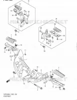 FOOTREST for Suzuki INTRUDER 1800 2011