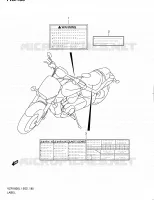 LABEL (VZR1800L1 E24) for Suzuki INTRUDER 1800 2011