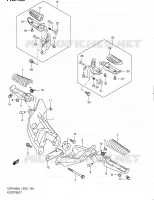 FOOTREST for Suzuki INTRUDER 1800 2011