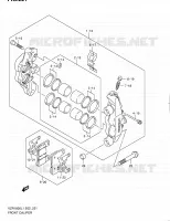 FRONT CALIPER for Suzuki INTRUDER 1800 2011