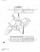 LABEL (VZR1800UFL1 E19) for Suzuki INTRUDER 1800 2011
