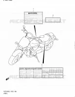 LABEL (VZR1800ZL1 E19) for Suzuki INTRUDER 1800 2011