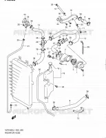 RADIATOR HOSE   EXPANSION TANK for Suzuki INTRUDER 1800 2011
