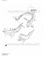 REAR FEDNER (VZR1800L1 E19) for Suzuki INTRUDER 1800 2011