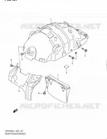 REAR FENDER BRACE for Suzuki INTRUDER 1800 2011
