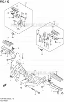 FOOTREST for Suzuki INTRUDER 1800 2012
