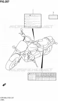 LABEL (VZR1800ZL2 E51) for Suzuki INTRUDER 1800 2012