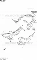 REAR FEDNER (VZR1800L2 E02) for Suzuki INTRUDER 1800 2012