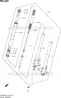 FRONT FORK for Suzuki INTRUDER 1800 2013