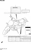 LABEL (VZR1800L3 E02) for Suzuki INTRUDER 1800 2013