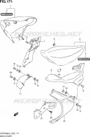 REAR FAIRING (VZR1800L3 E19) for Suzuki INTRUDER 1800 2013
