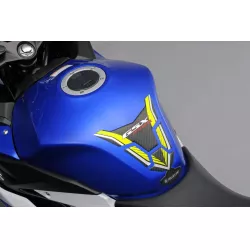 Tank pad, yellow/carbon